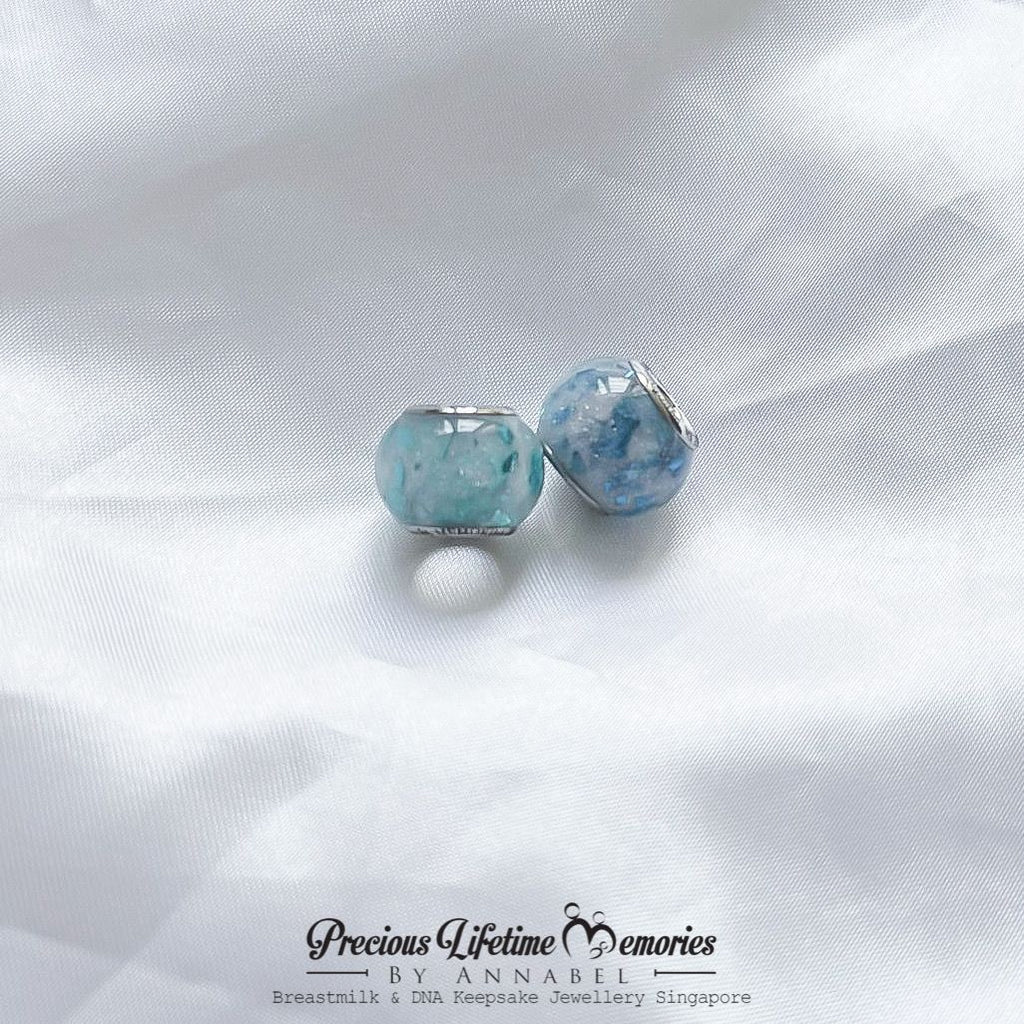 Breastmilk And Hair PM Flakes European Bead Charm