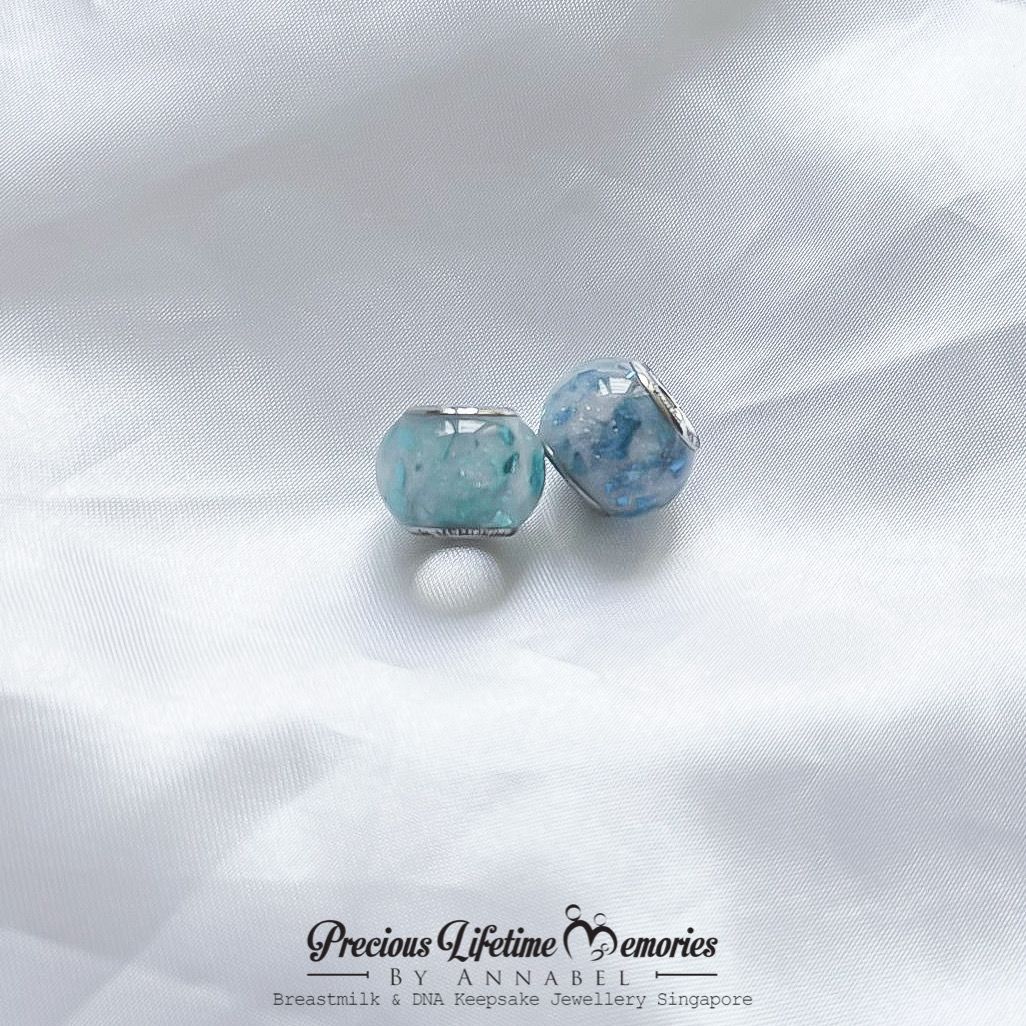 Breastmilk And Hair PM Flakes European Bead Charm