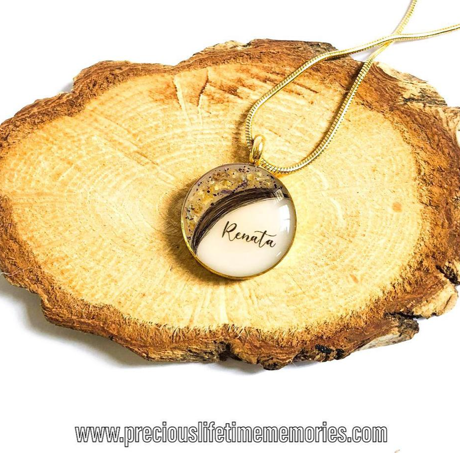 3in1 Moon Crescent With Calligraphy Font Pendant (18mm)
