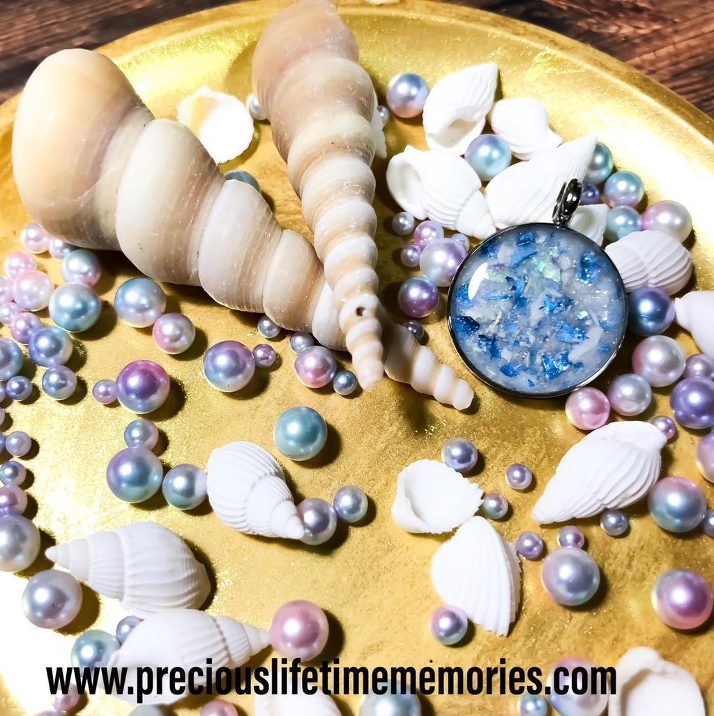 Cremation Ashes Pm Flakes Pendant (18mm)