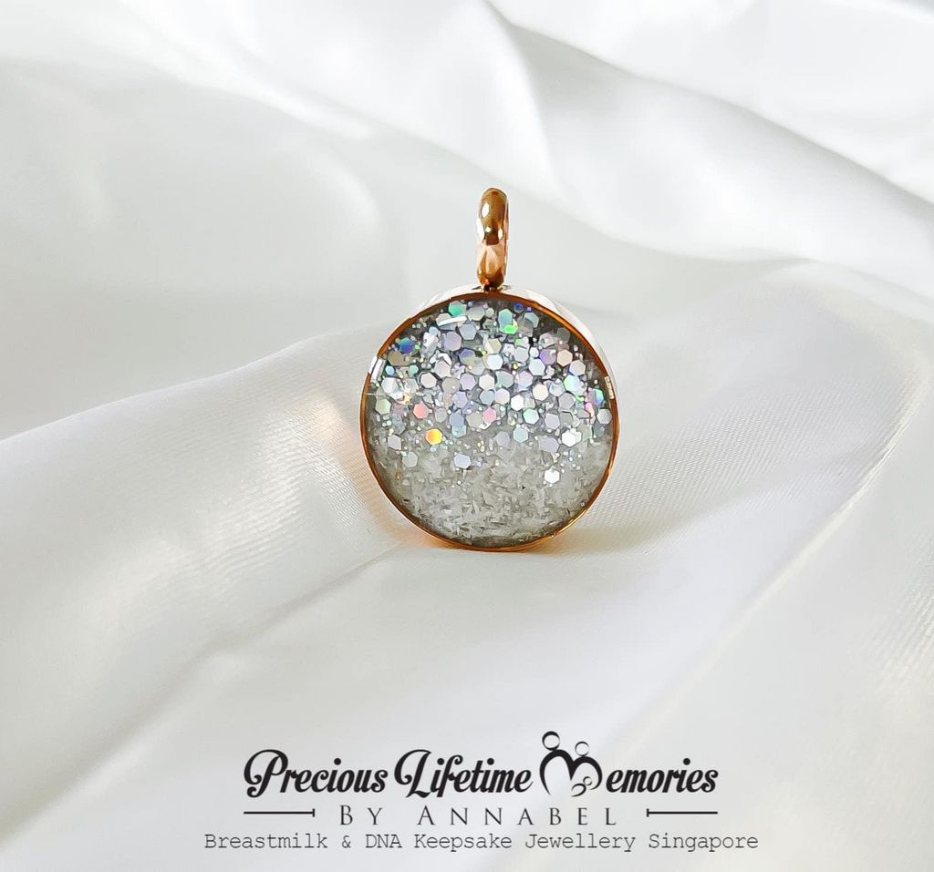 Cremation Ashes With Fairy Dust Pendant (18mm)