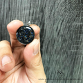 Cremation Ashes Black Blue Galaxy Pendant (18mm)