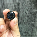 Cremation Ashes Black Blue Galaxy Pendant (16mm)