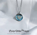 Cremation Heart Ashes Pearl Effect Pendant (18mm)
