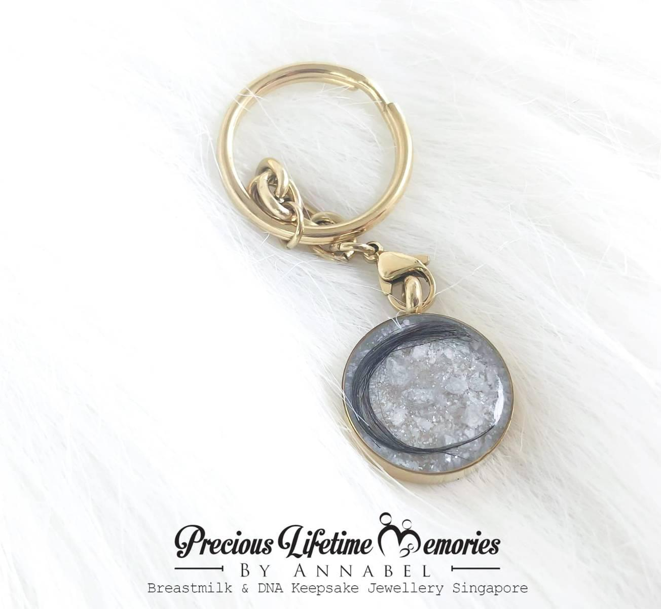 Cremation Classic Full Ashes Glitter Pendant (18mm)