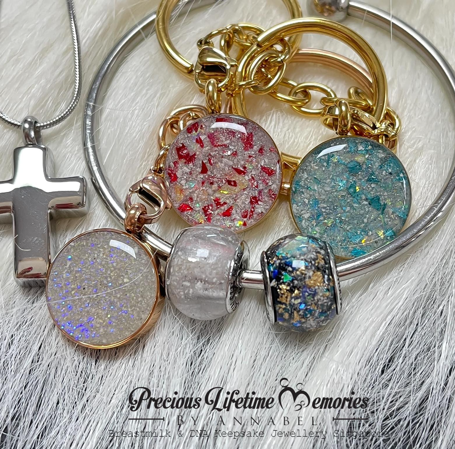 Cremation Classic Full Ashes Glitter Pendant (18mm)