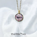 Sparkle Rose Breastmilk Necklace Pendant (18mm)