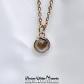 Breastmilk And Hair Curl Heart Pendant Charm (10mm)
