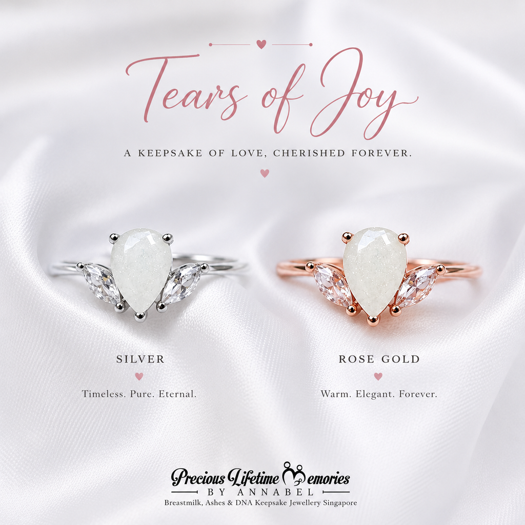 Tears of Joy Breastmilk Ring (S925)