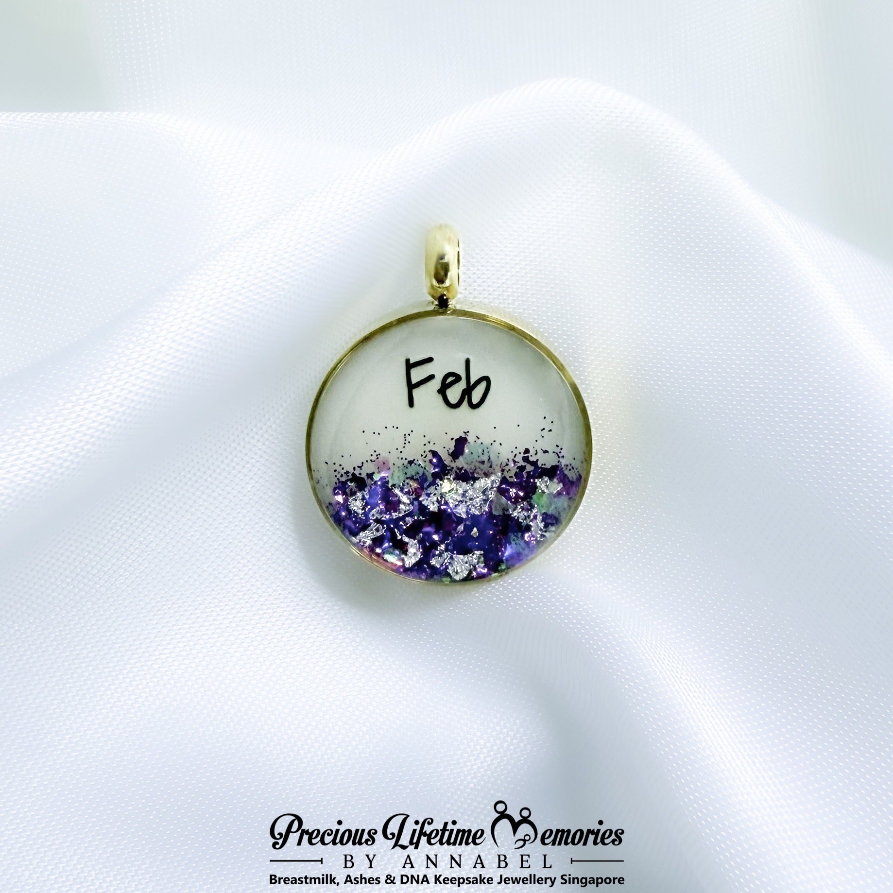 Precious Birthstone Collection Breastmilk Pendant (16mm)