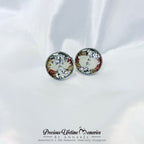 Bronze Gold Hand And Feet Breastmilk Gem Cufflink (18mm)
