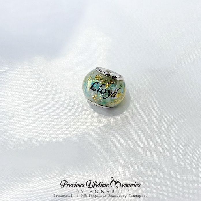 Faith Breastmilk European Bead Charm
