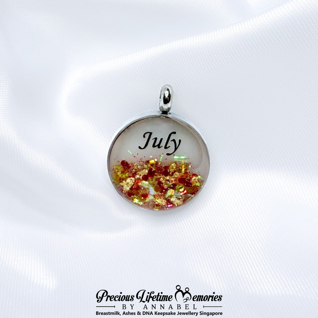 Precious Birthstone Collection Breastmilk Pendant (16mm)