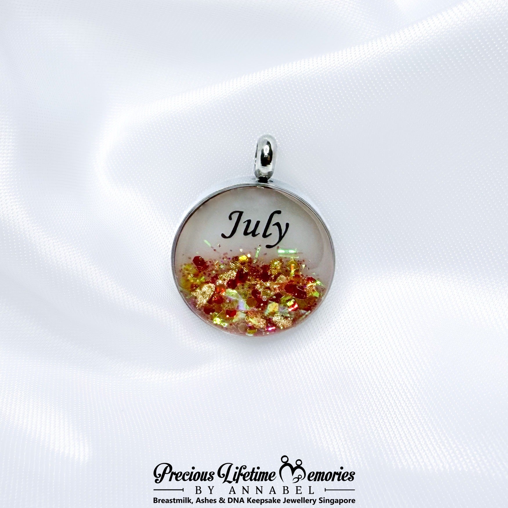 Precious Birthstone Collection Breastmilk Pendant (16mm)