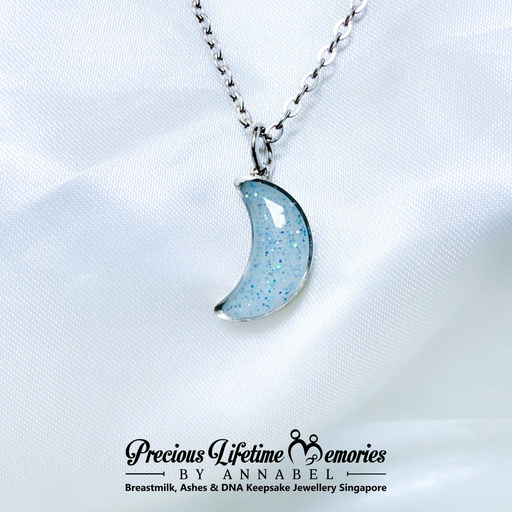 Glittery Breastmilk Luna Breastmilk Pendant/Charm