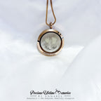 Triple Inclusion Hand And Feet Gems Glass Locket