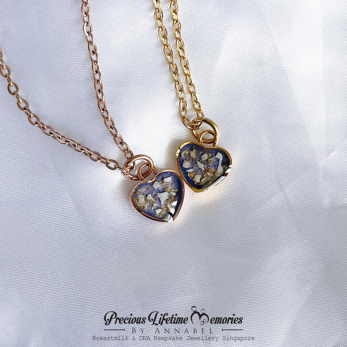 Cremation Bone Fragment Ash Pearl Effect Pendant/Charm (10mm)