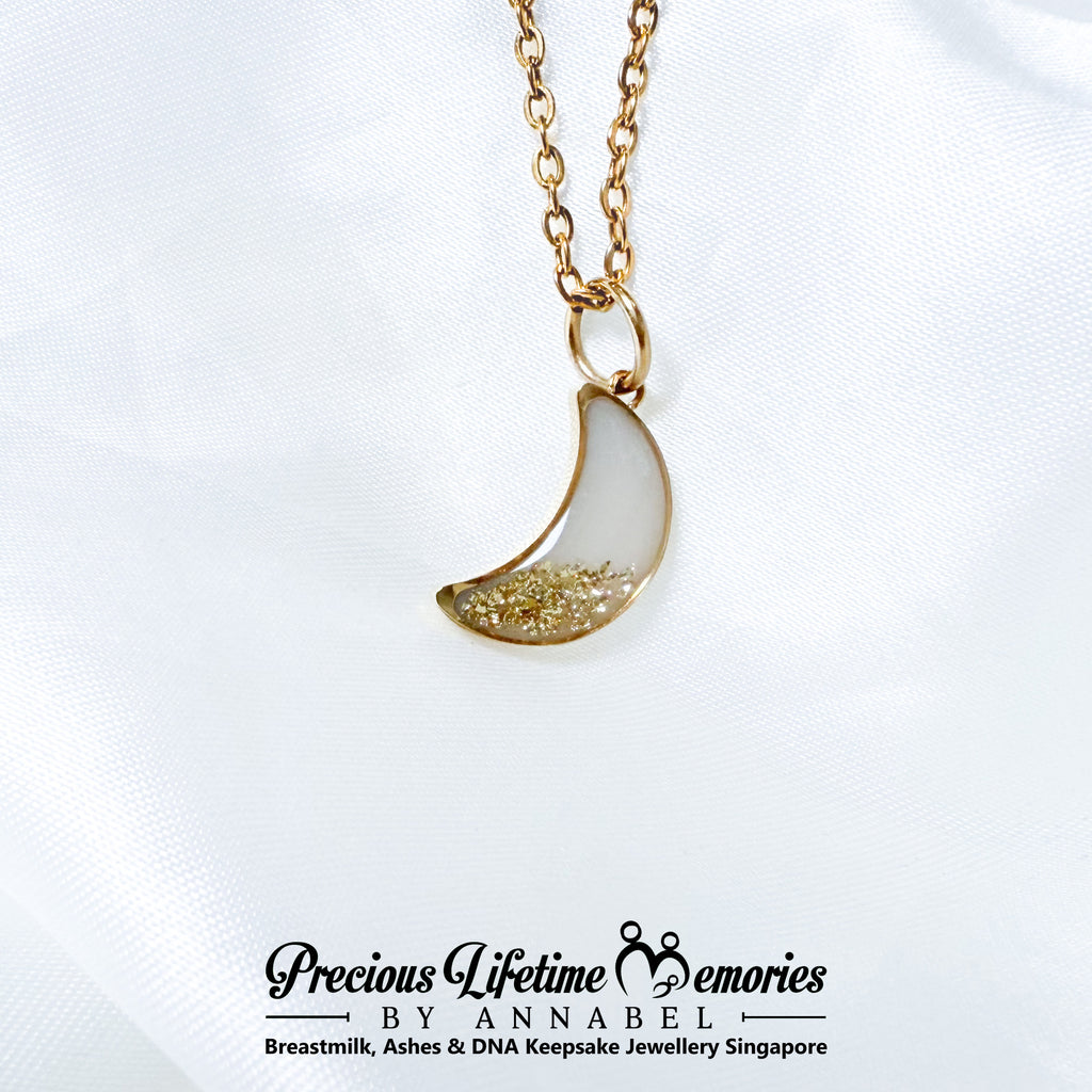Luna Breastmilk Foil Necklace/Charm
