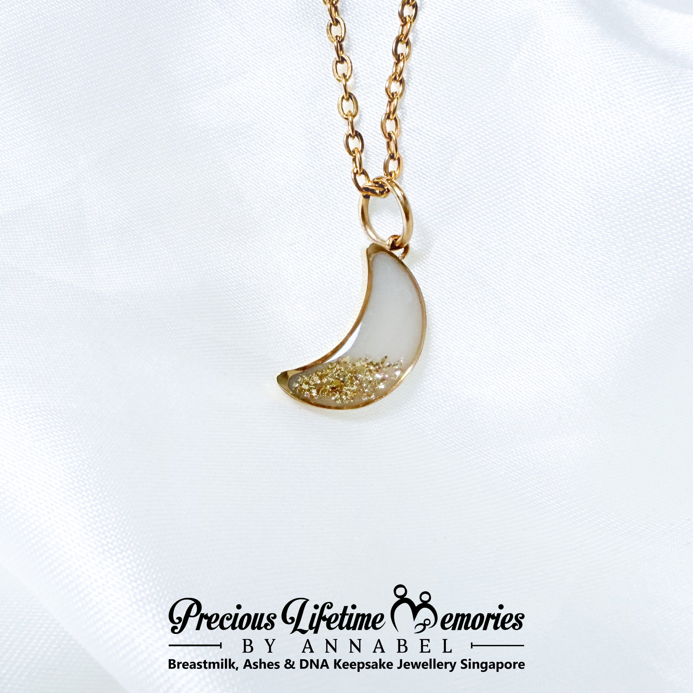 Luna Breastmilk Foil Necklace/Charm