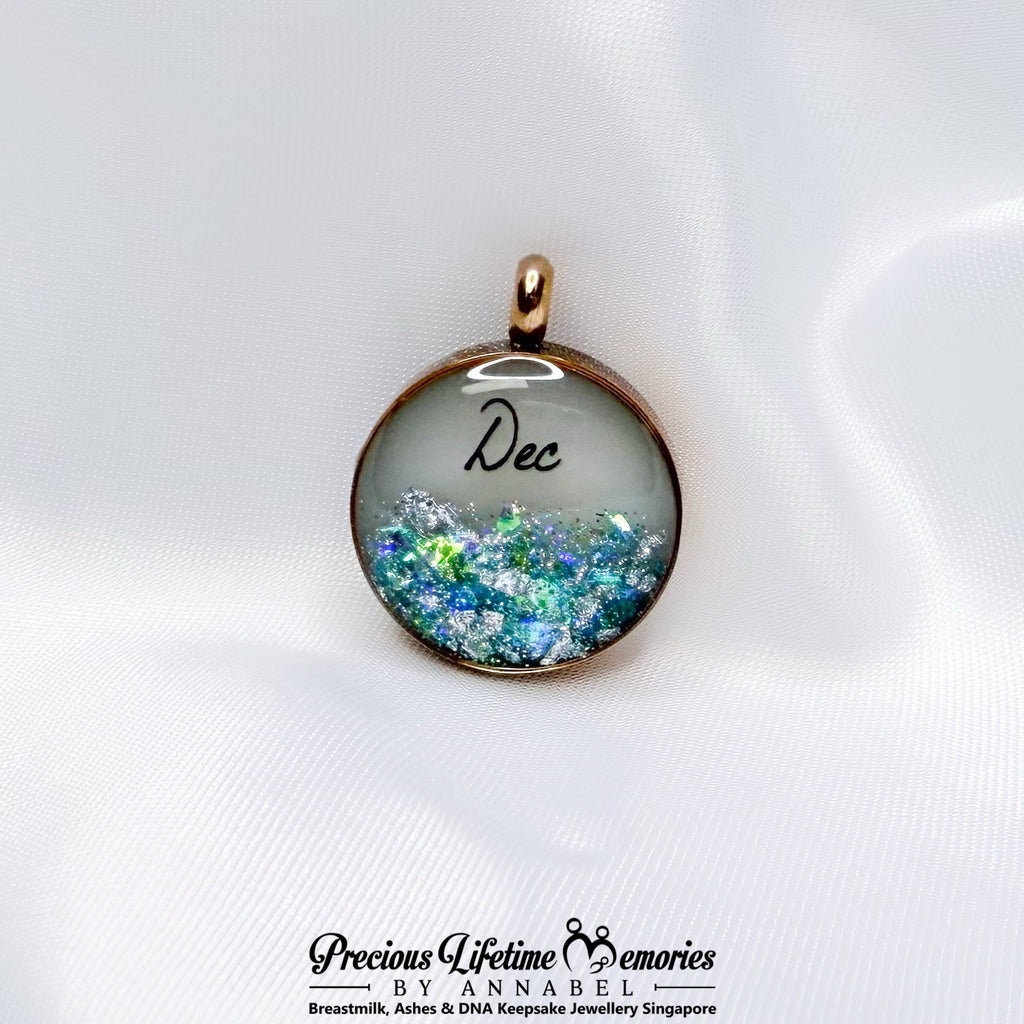 Precious Birthstone Collection Breastmilk Pendant (16mm)