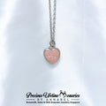 Classic Breastmilk Sparkling Flakes Heart Necklace Pendant (16mm)