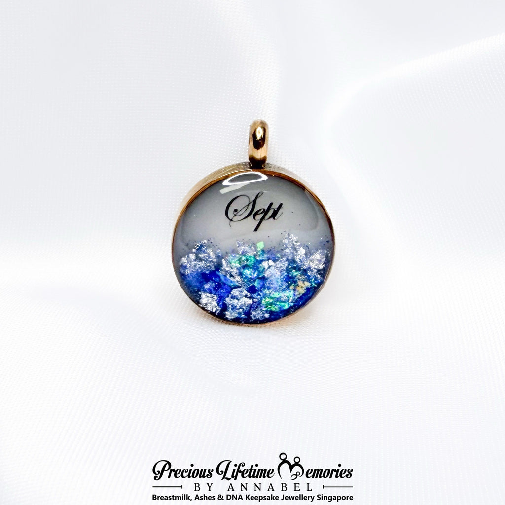 Precious Birthstone Collection Breastmilk Pendant (16mm)