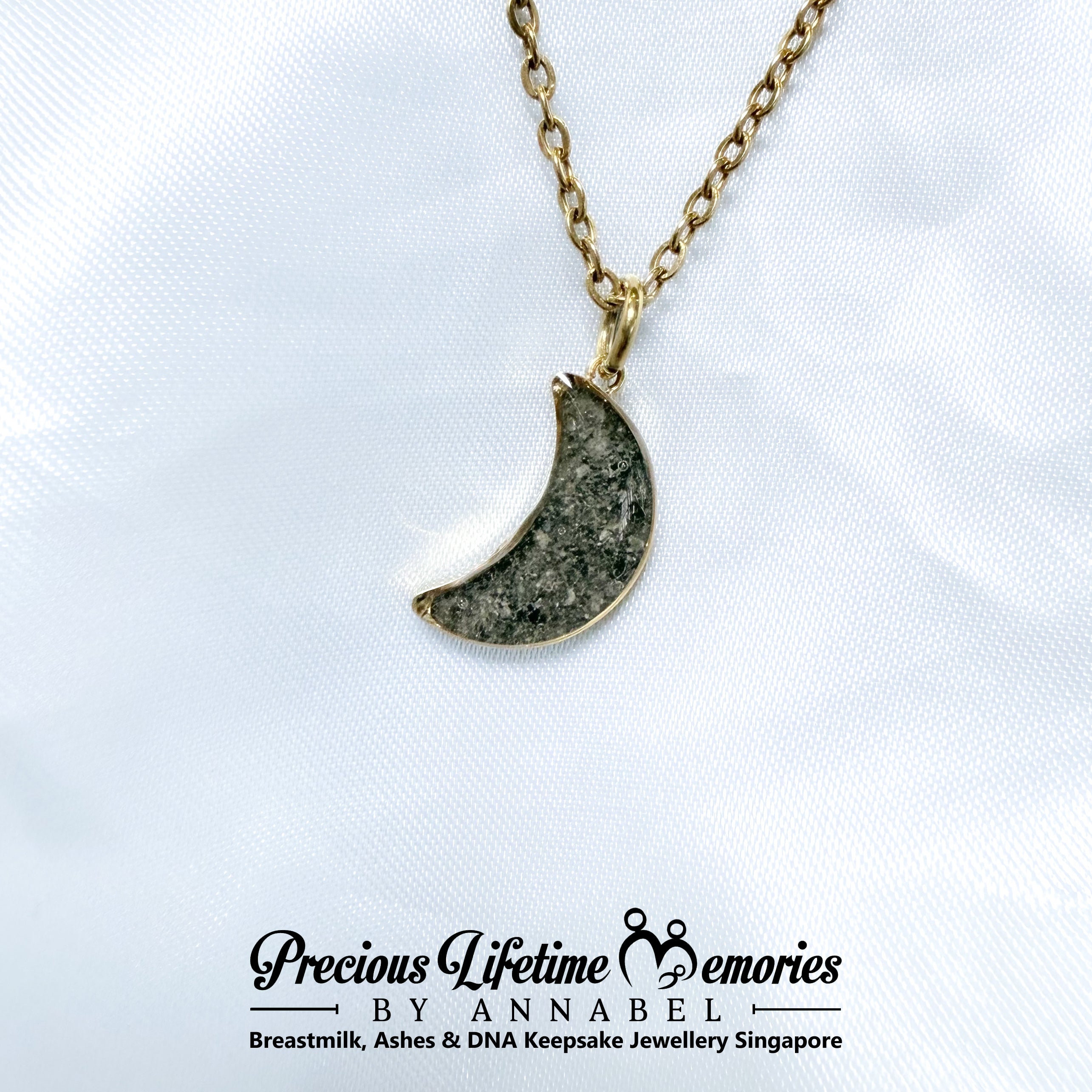Pet Cremation Ashes Classic Luna Necklace/Charm