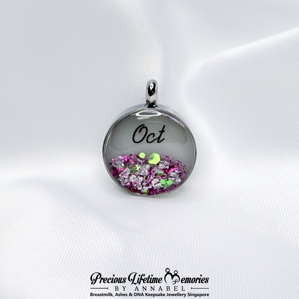 Precious Birthstone Collection Breastmilk Pendant (16mm)