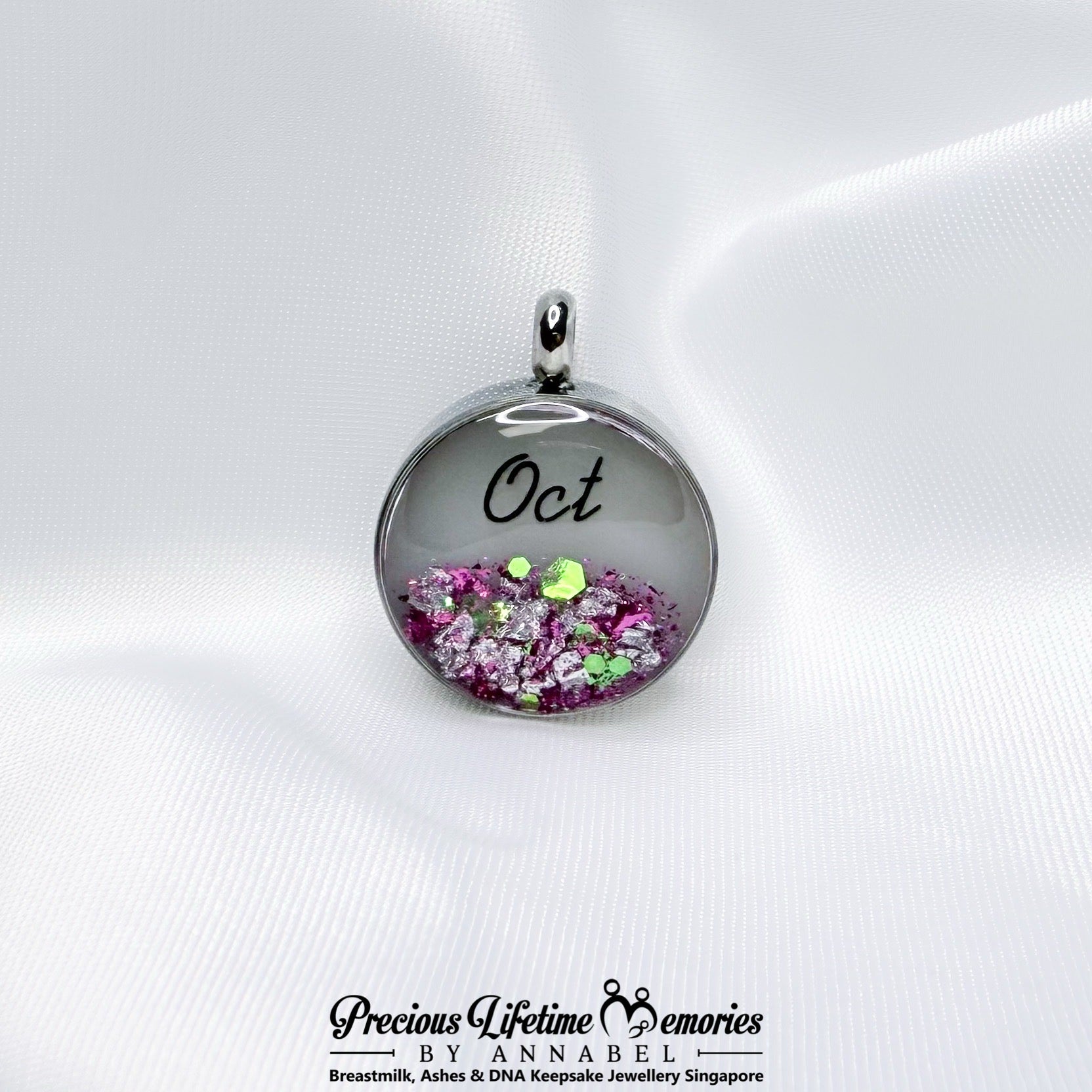 Precious Birthstone Collection Breastmilk Pendant (16mm)