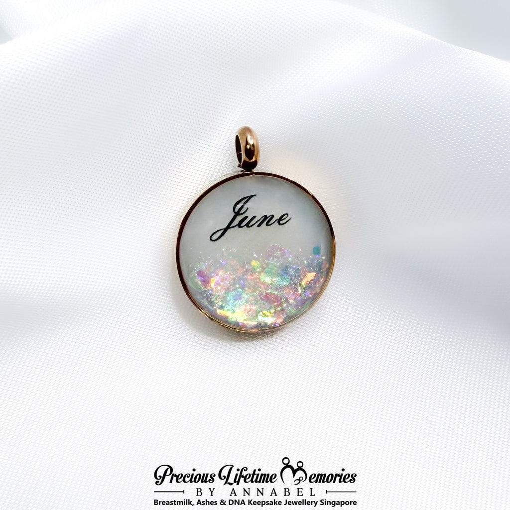 Precious Birthstone Collection Breastmilk Pendant (16mm)