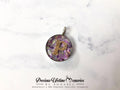 Cremation Initial Ashes Pm Flakes Pendant (18mm)