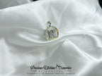 Cremation Initial Ashes Sparkling Flakes Pendant (18mm)