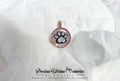 Cremation Heart Paw Ashes Sparkling Flakes Pendant (18mm)