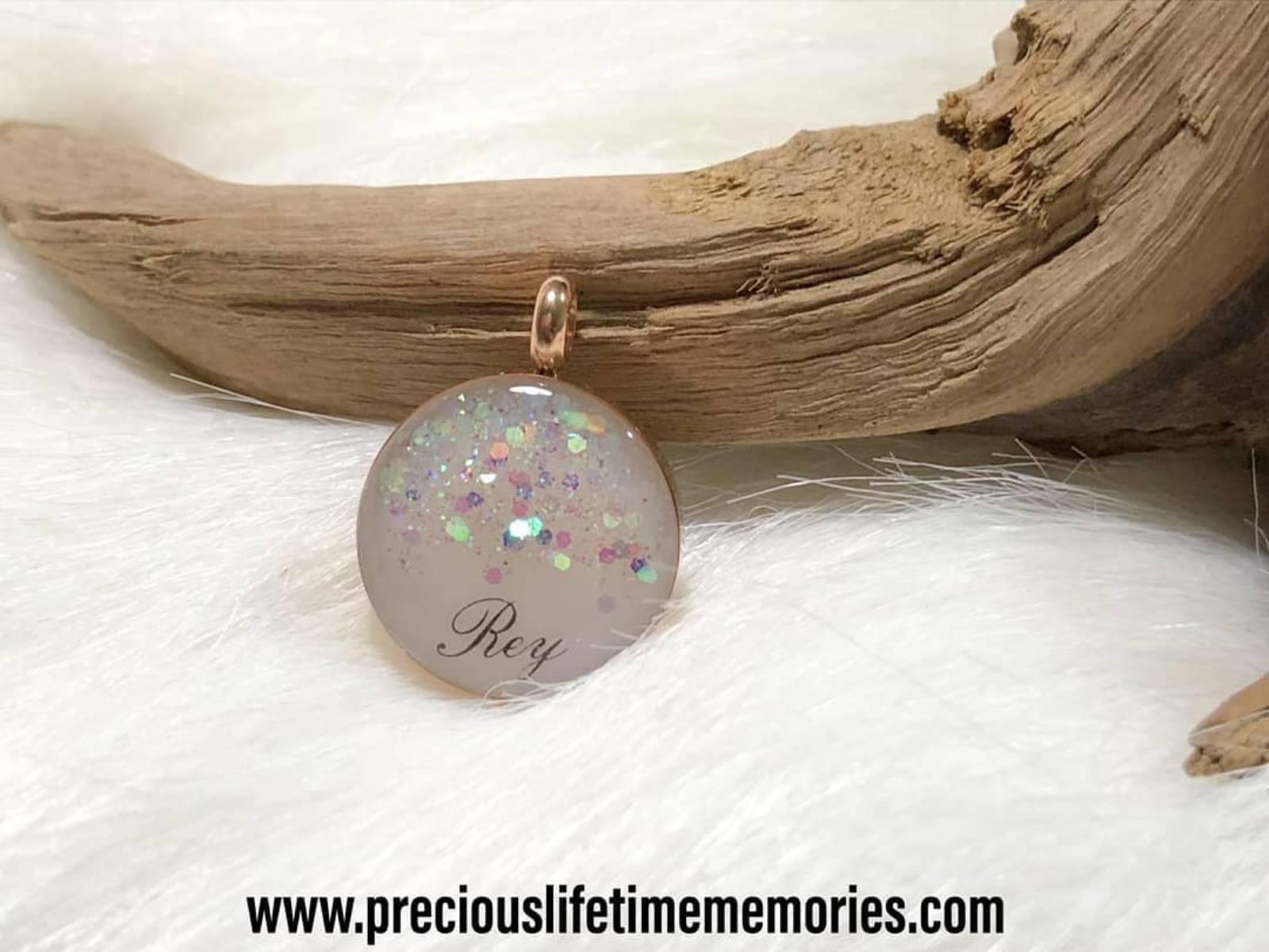 Fairy Dust Breastmilk Pendant Necklace (18mm)