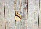 Crescent Foil Breastmilk And Hair Curl Pendant (18mm)