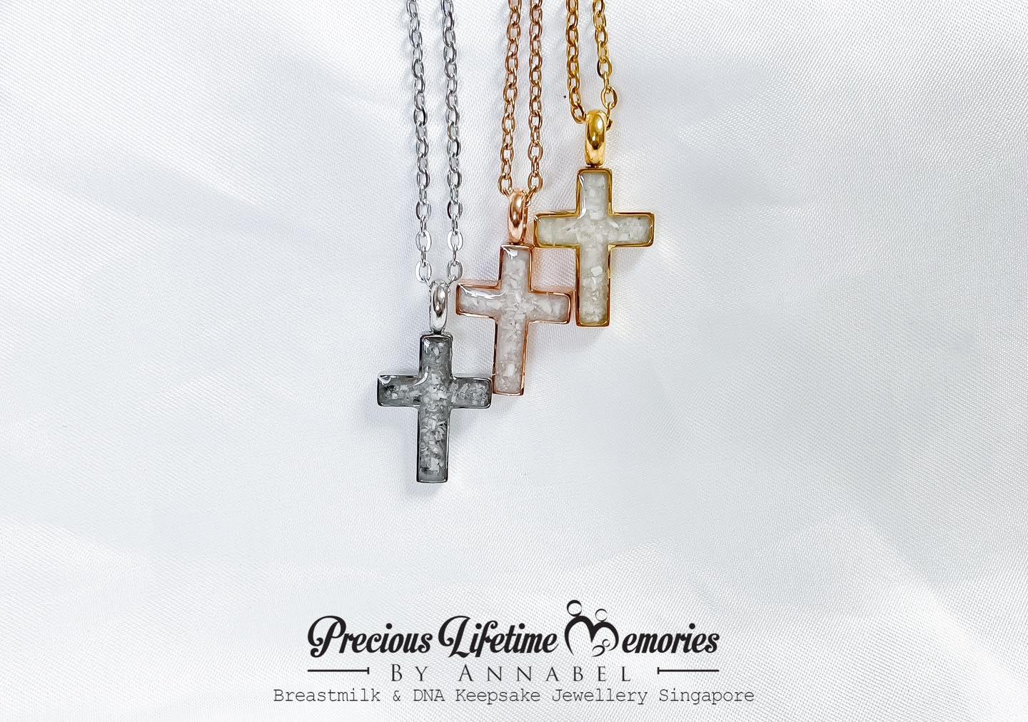 Memorial Cross Ashes Pendant