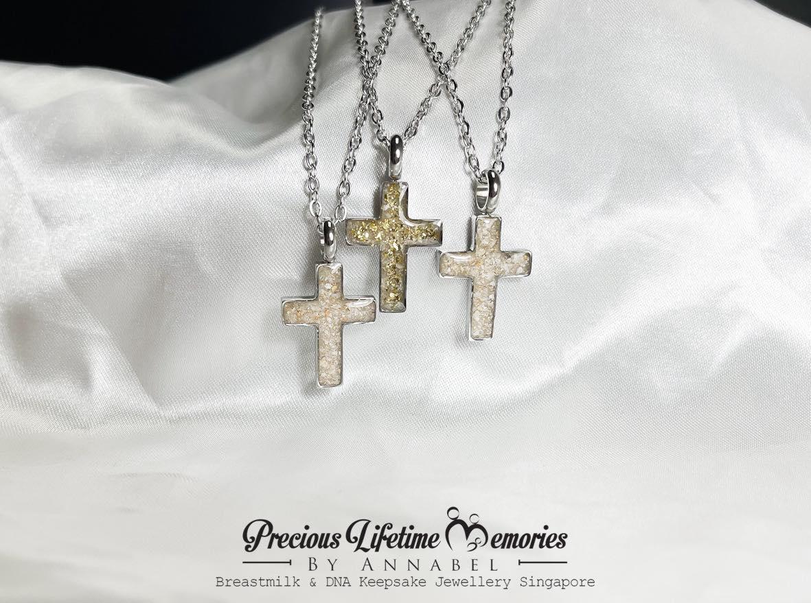 Memorial Cross Ashes Pendant
