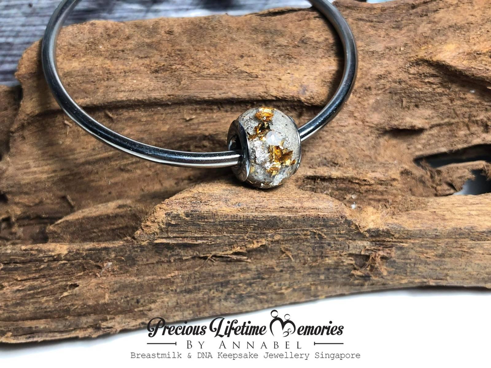 Memorial Ash Foils European Bead Charm