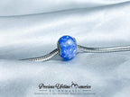 Memorial Bone Fragment Ash Shimmers European Bead Charm