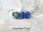 Memorial Bone Fragment Ash Shimmers European Bead Charm