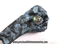 Memorial Ash Black Gold Galaxy European Bead Charm