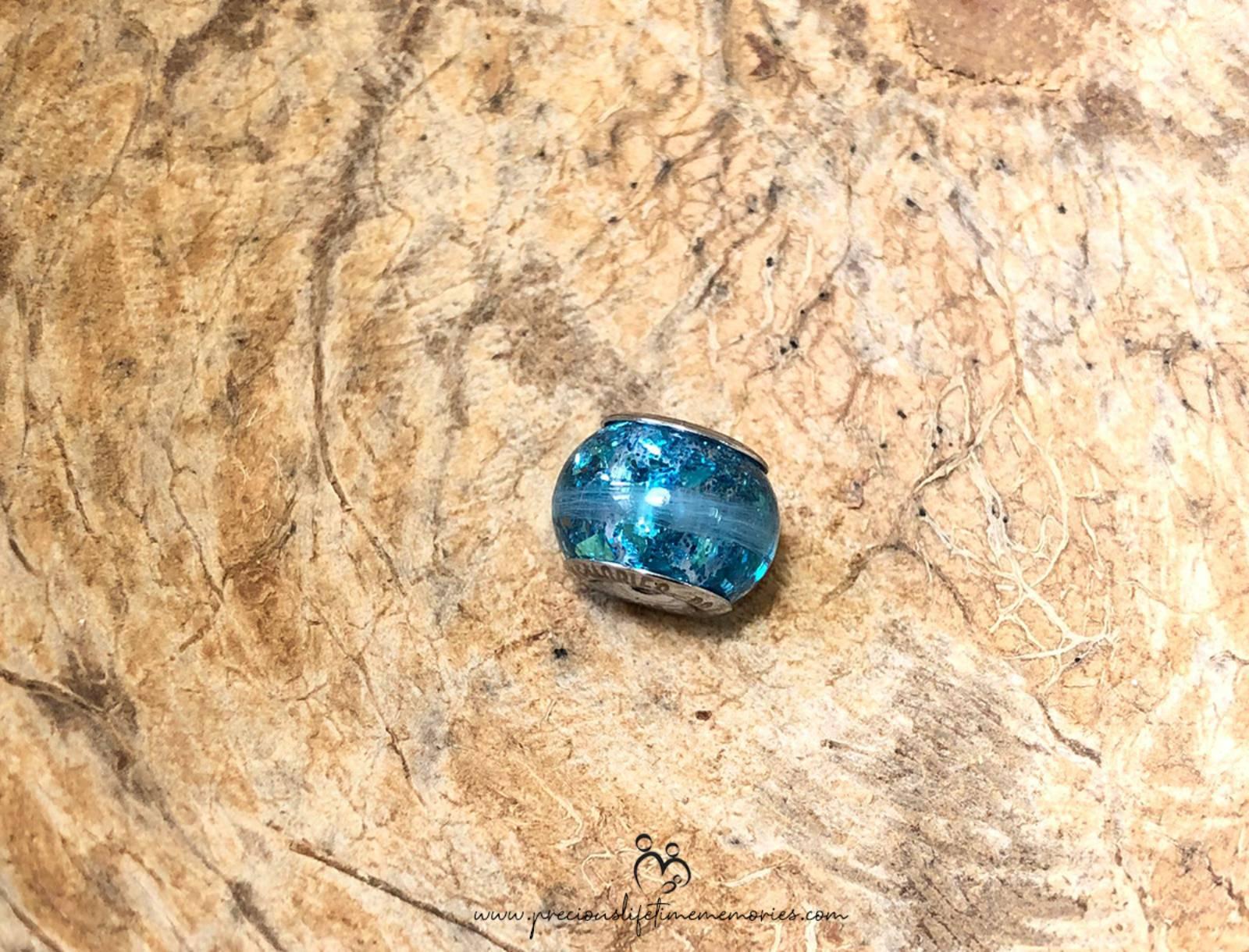 Memorial Ash Ocean Wave European Bead Charm