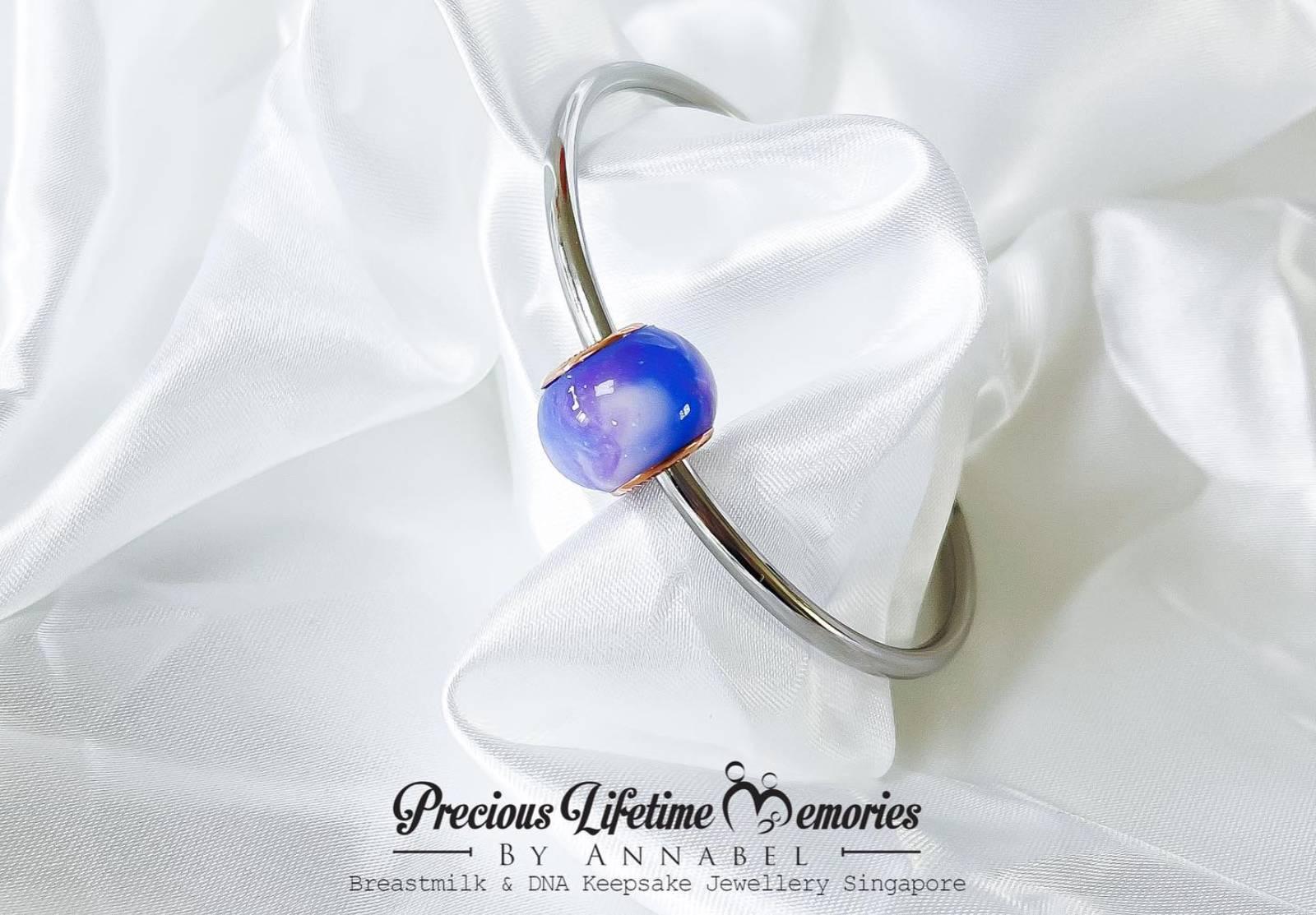 Purple Galaxy Breastmilk European Bead Charm