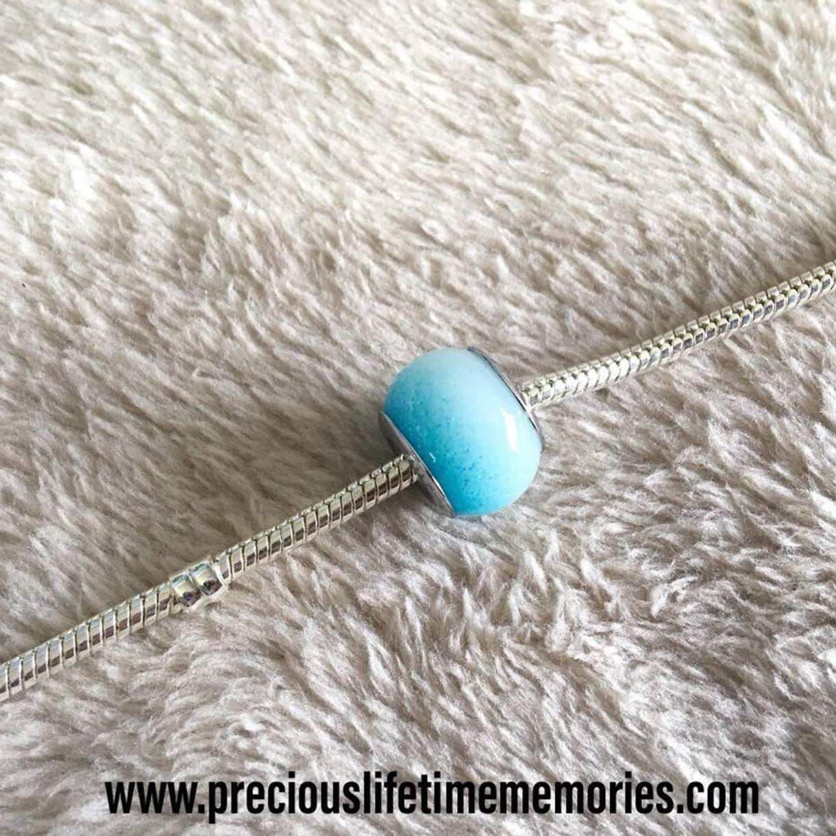 Breastmilk Glitters European Bead Charm