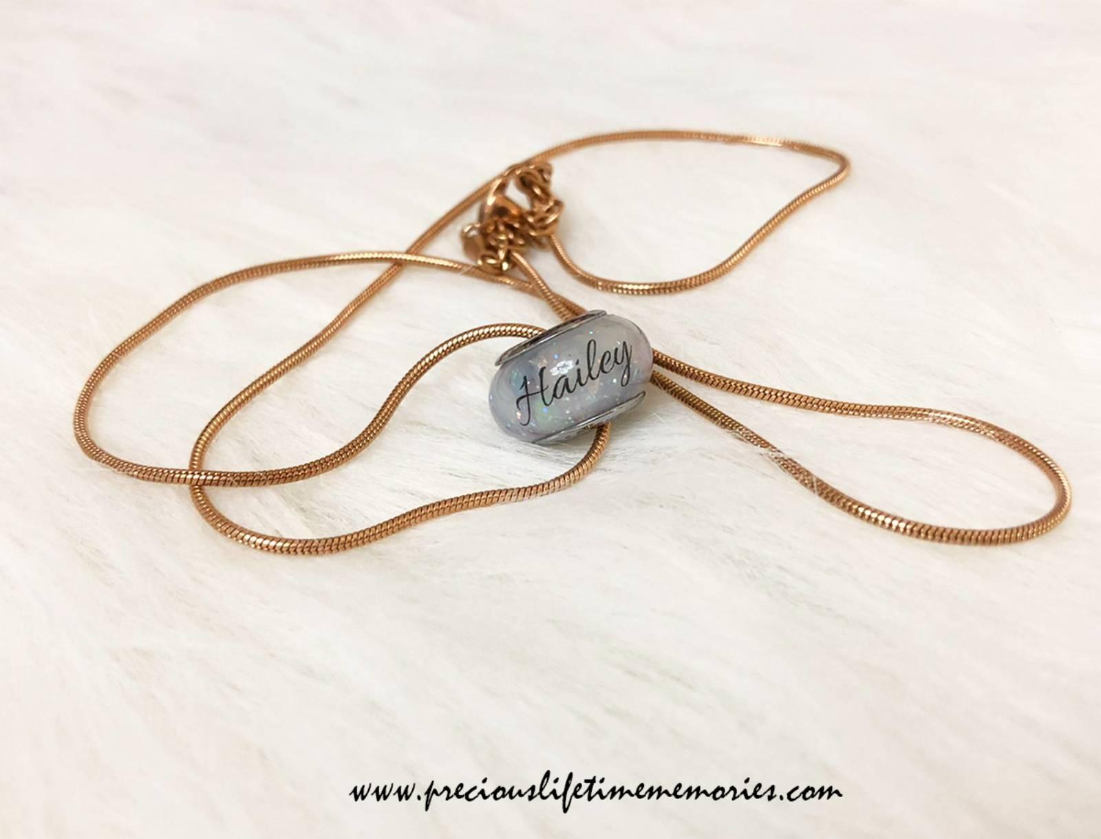 Sparkle Grape Breastmilk European Bead Charm