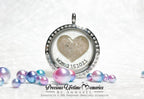 Memorial Ashes Classic Mighty Heart Glass Locket