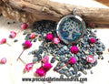Cremation Ashes Tree Of Love PM Blue Mix Glass Locket