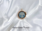 Cremation Ashes Tree Of Love PM Blue Mix Glass Locket