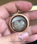 Memorial Ashes Classic Mighty Heart Shimmers Glass Locket