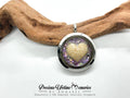 Memorial Cremation Mighty Heart Ashes PM Flakes Glass Locket